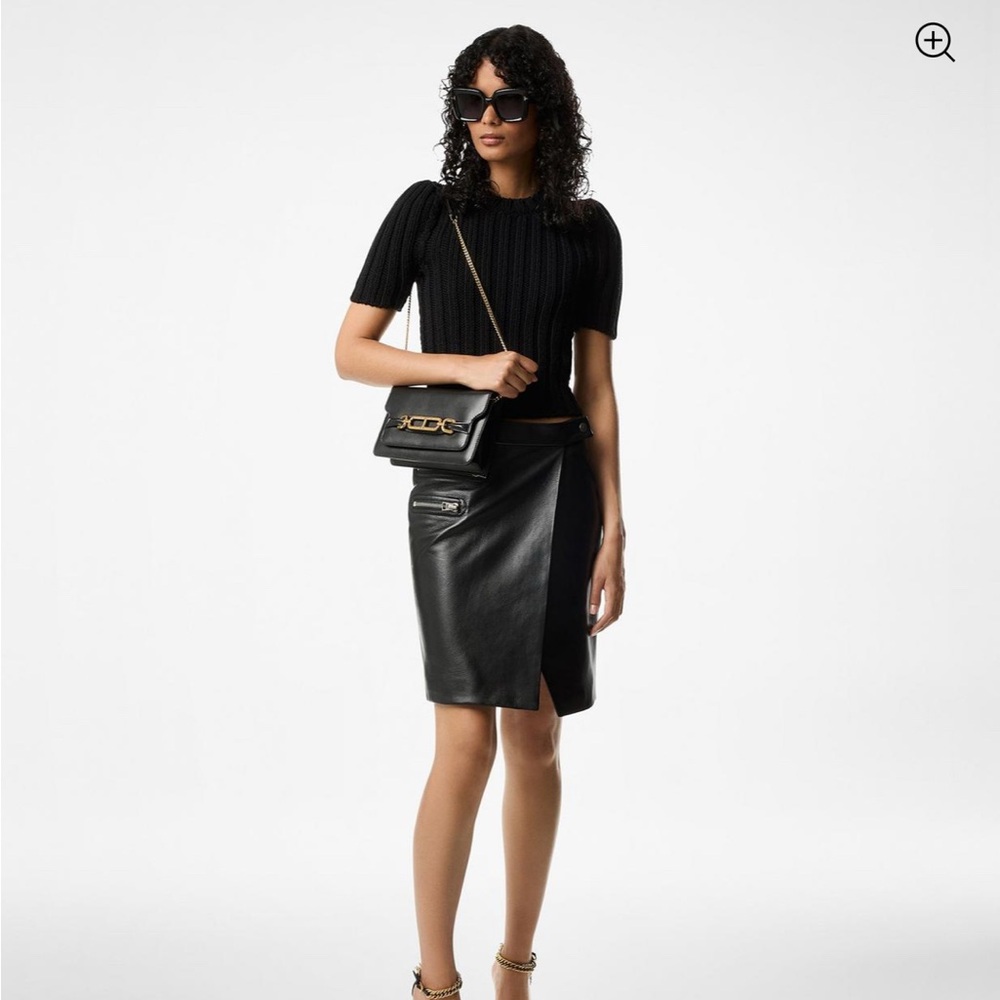 Tomford PALMELLATO-EFFECT LEATHER SMALL SHOULDER BAG